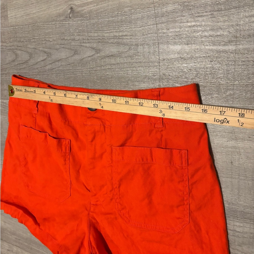 Maeve Anthropologie The Colette Shorts Size 32 Orange High Waisted Pockets Boho - Picture 5 of 6